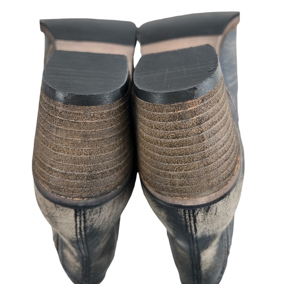 Roan Barcelona Black Buff Scratch Chelsea Boots Size 7 - Picture 10 of 14